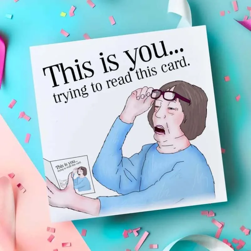 Cheeky Birthday Card for Her
