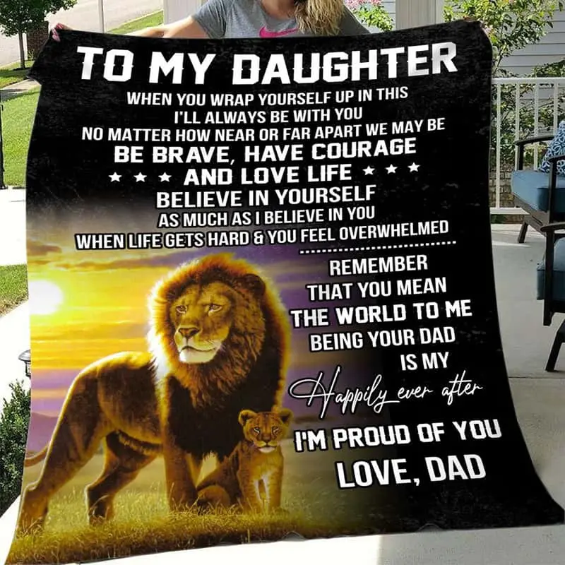To My Daughter Blanket