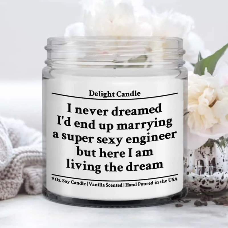 Engineer Funny Candle