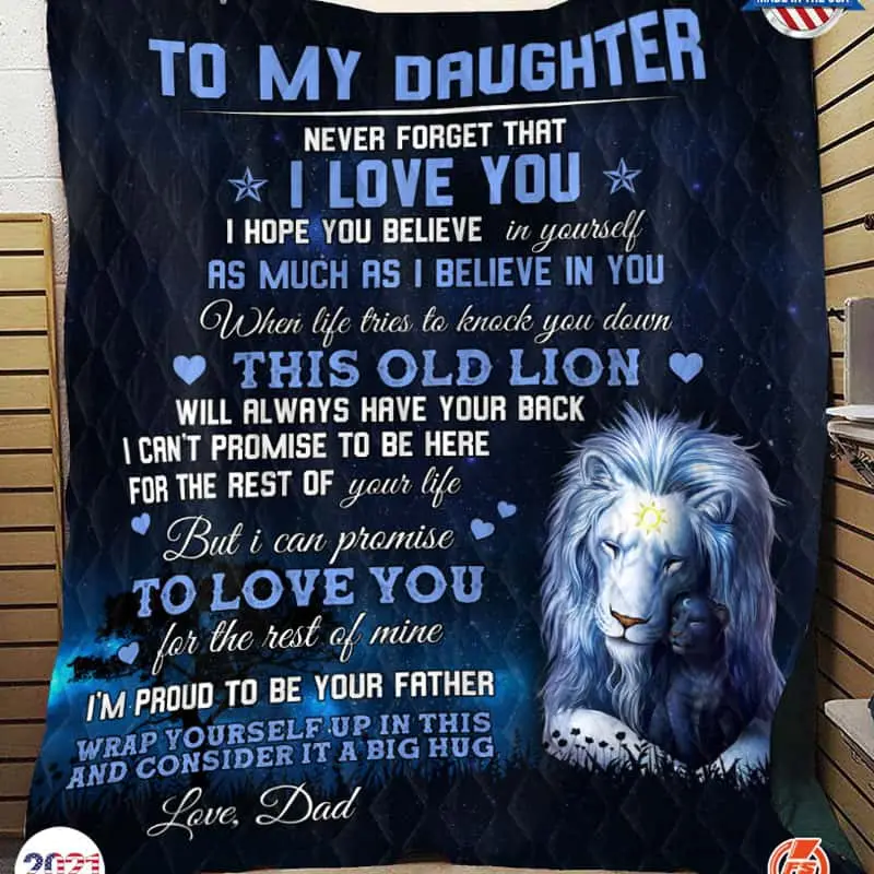 To My Daughter Blanket