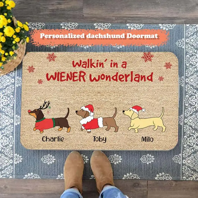 Christmas Dog Doormat