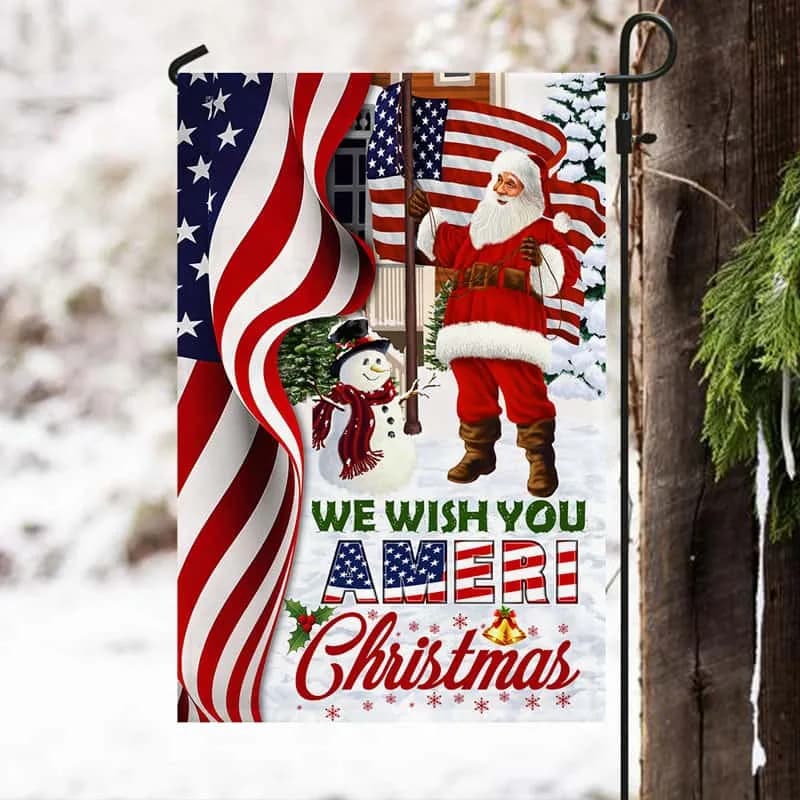 American Christmas Flag