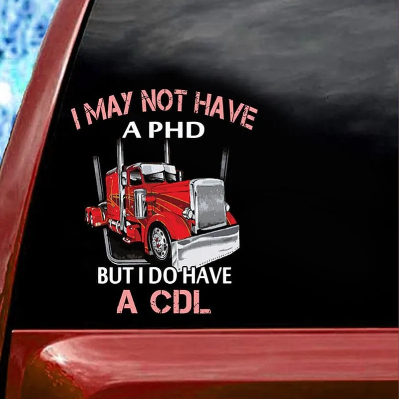 Trucker Car Decal