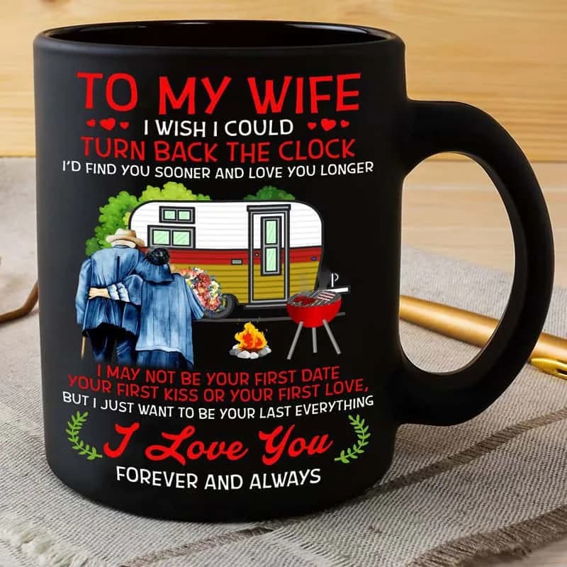 To My Wife Camping Mug