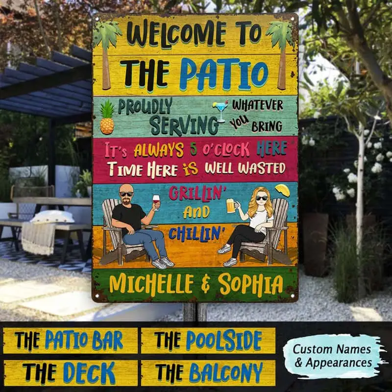 Welcome to the Patio Wall Art