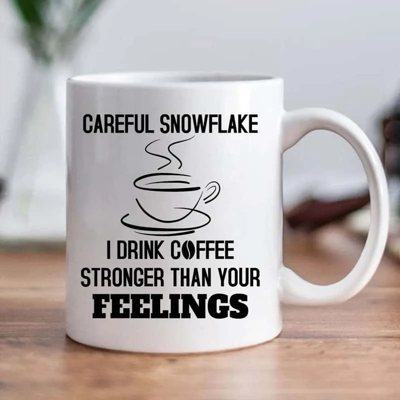 Careful Snowflake Mug