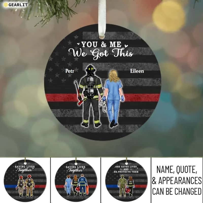Firefighter Nursing Ornament