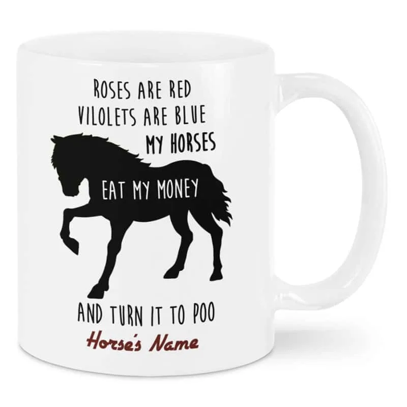 Horses Eat Money Mug