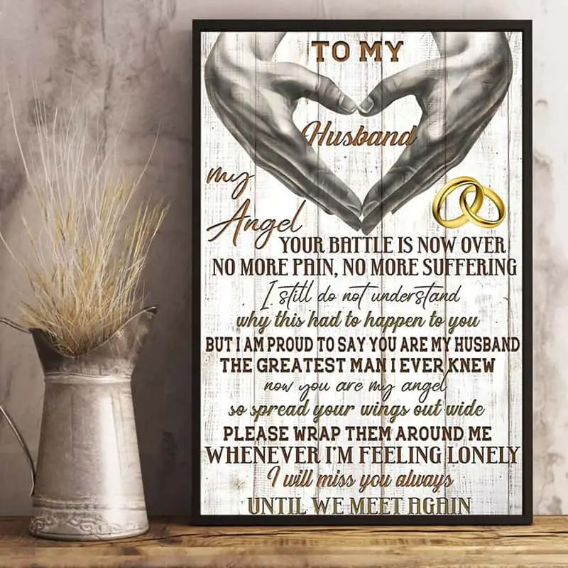 In Memory of Husband Wall Art