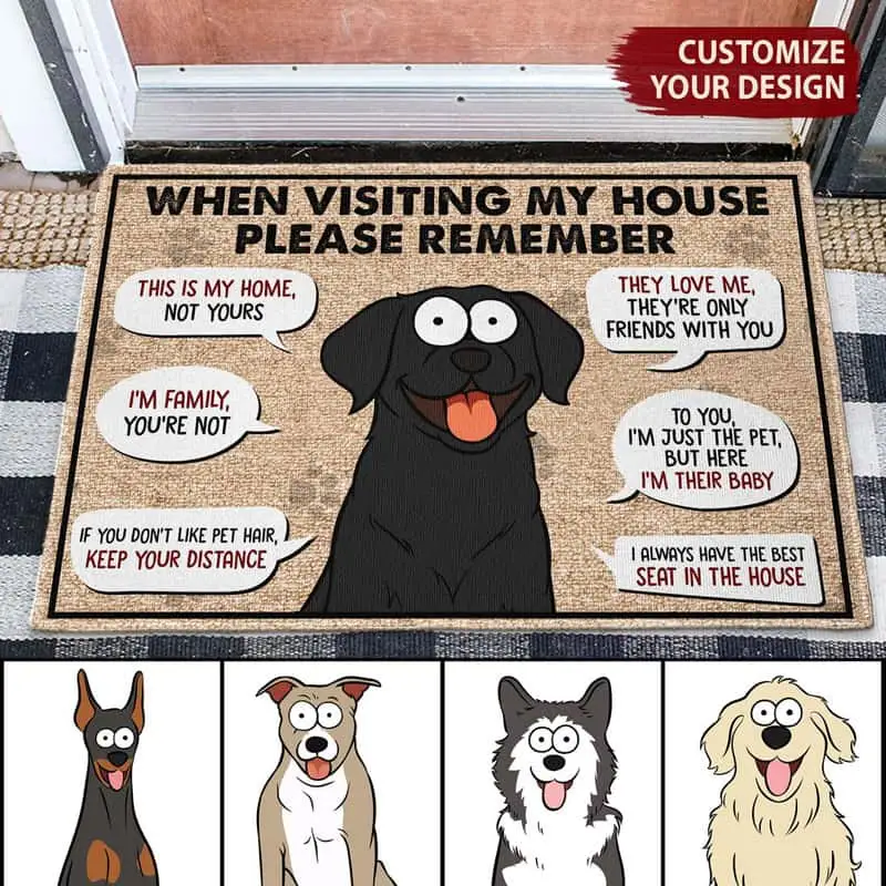 Funny Dog Doormat