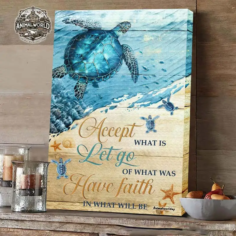 Let Go Have Faith Turtle Wall Art
