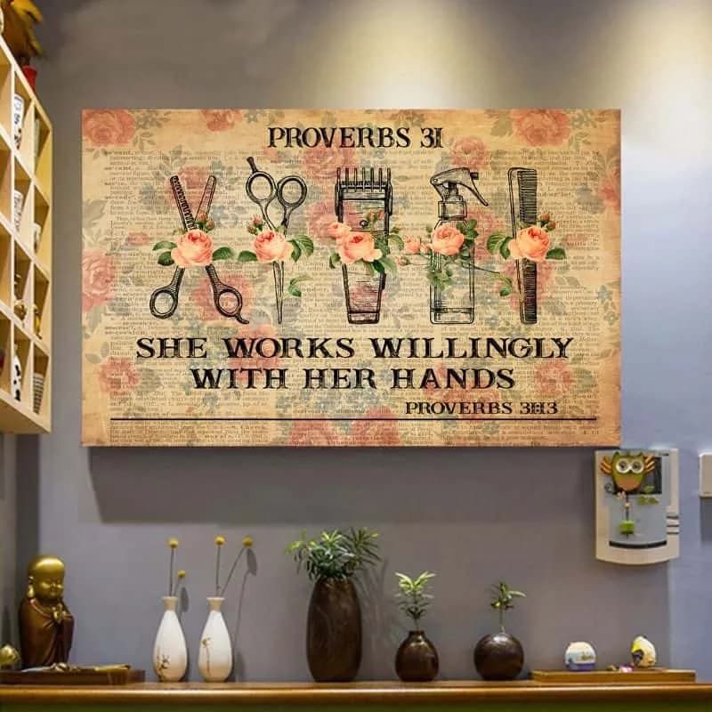 Faith Hair Stylist Wall Art