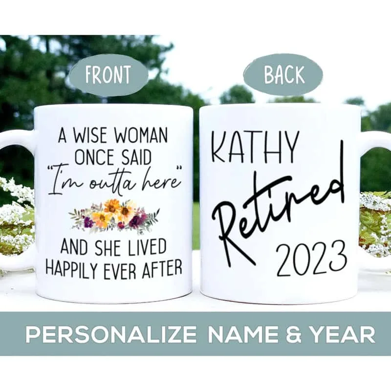 Funny She Retired Mug