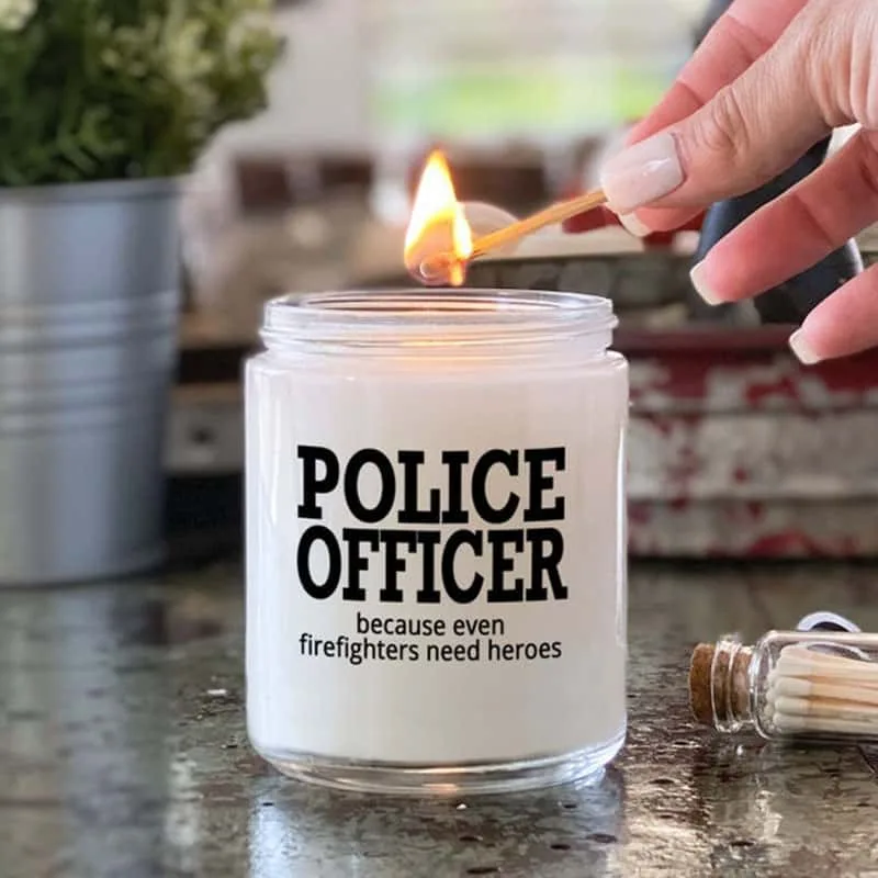 Police Offer Candle