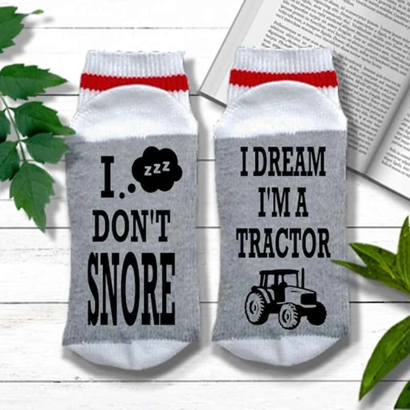 Don't Snore Dream of Farming Socks