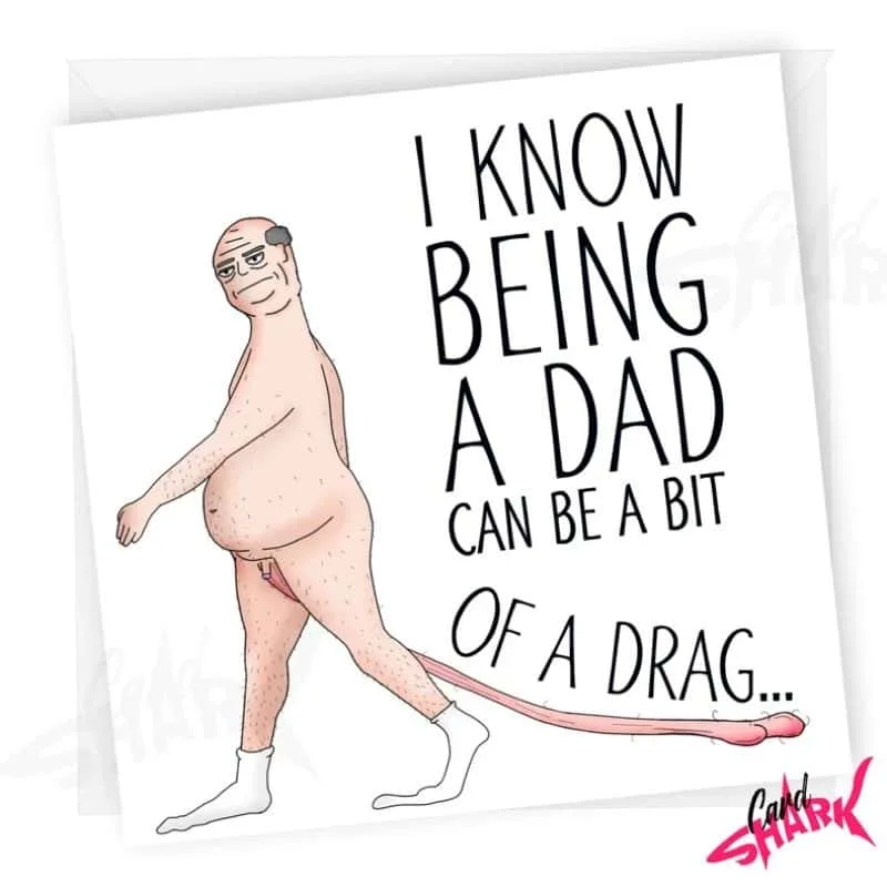 Rude Funny Dad Birthday Card