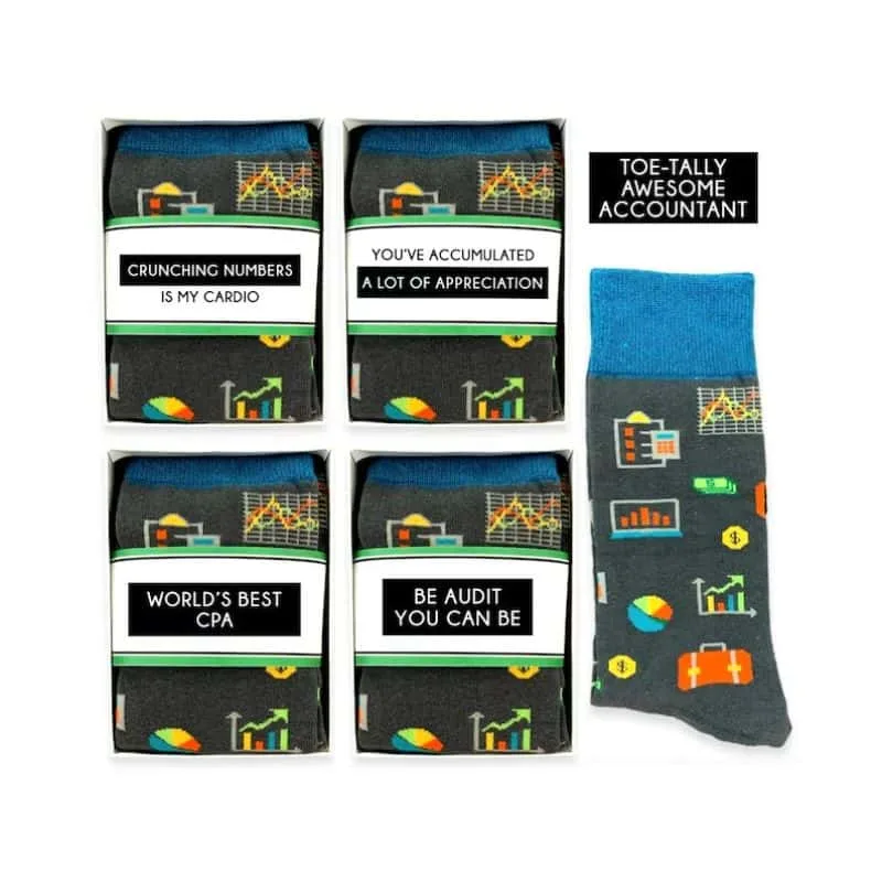 Funny Auditor Accountant Gift Socks