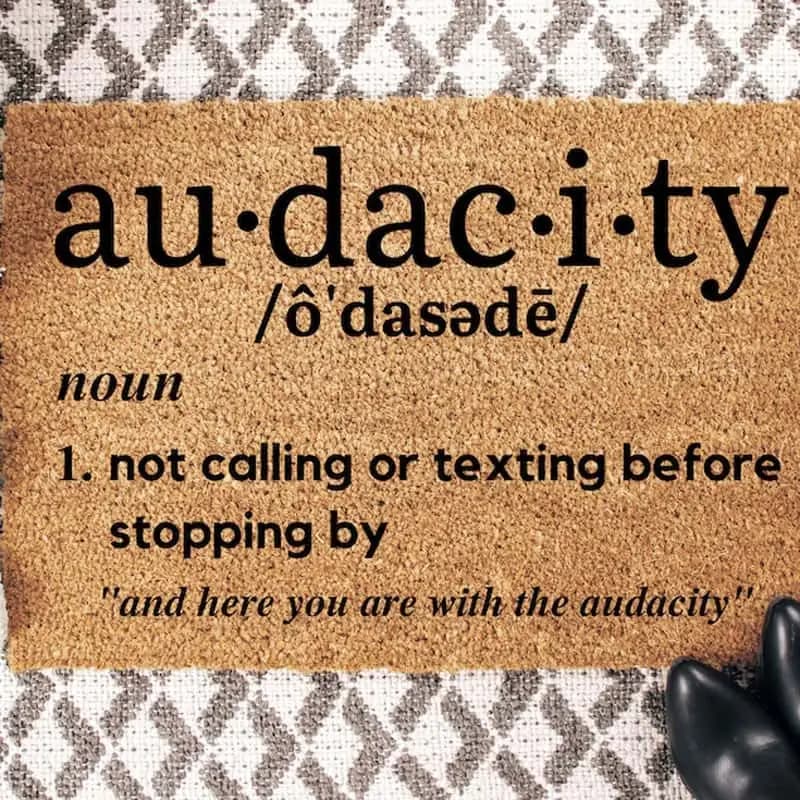 Audacity Doormat