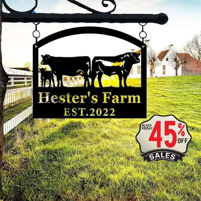 Personalized Farm Metal Art
