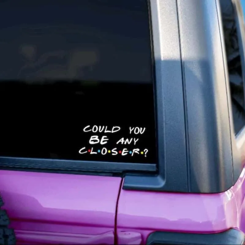 Friends Bumper Sticker Car Accessory