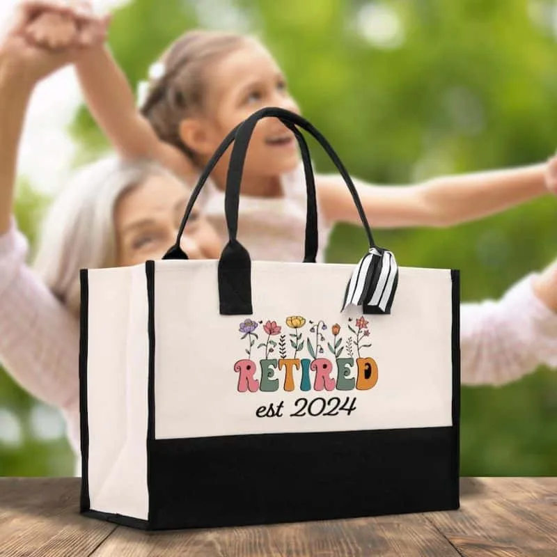 Retirement Party Cotton Canvas Tote