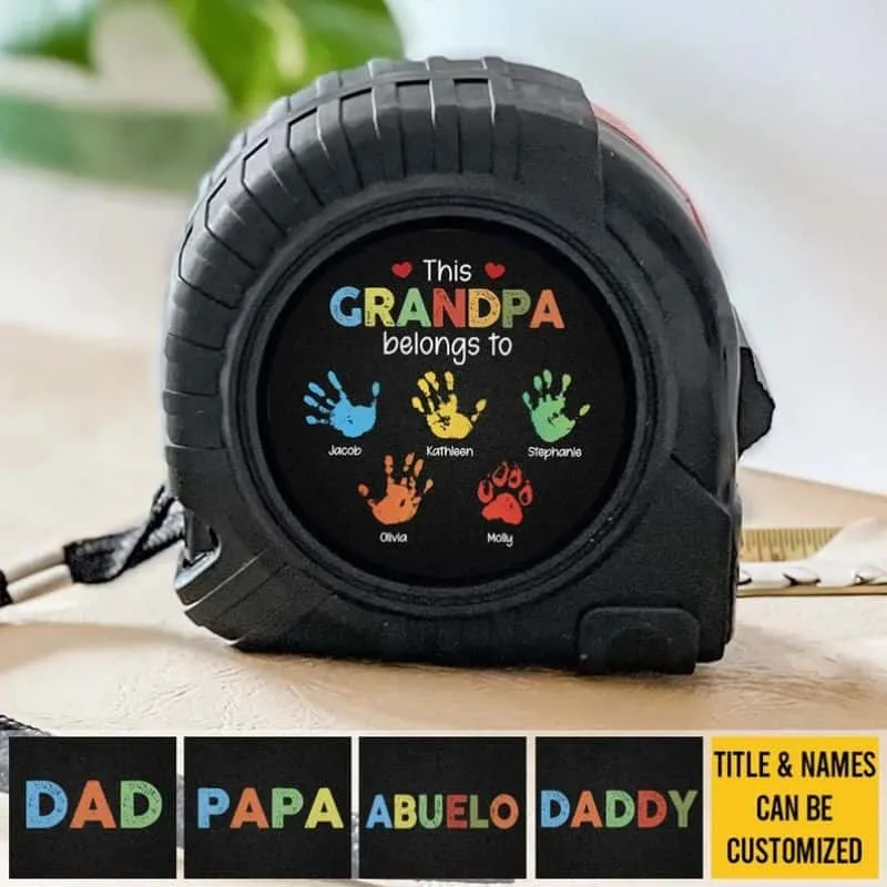 Personalized Dad Tape Measure