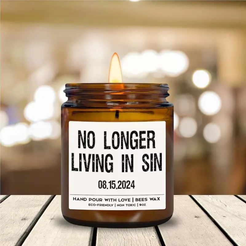 Funny Anniversary Gift Bees Wax Candle