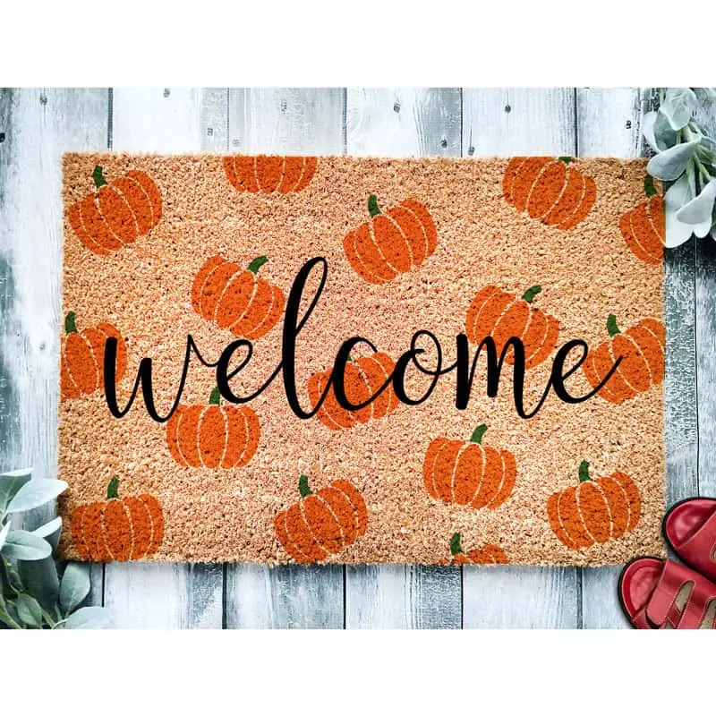 Welcome Pumpkin Doormat