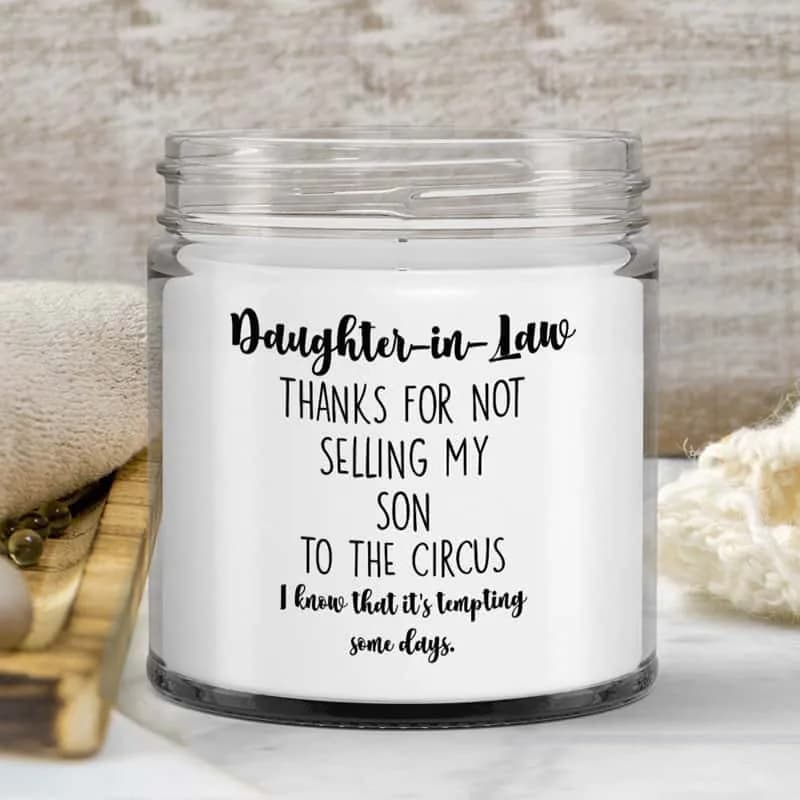 Daighter in Law Funny Candle