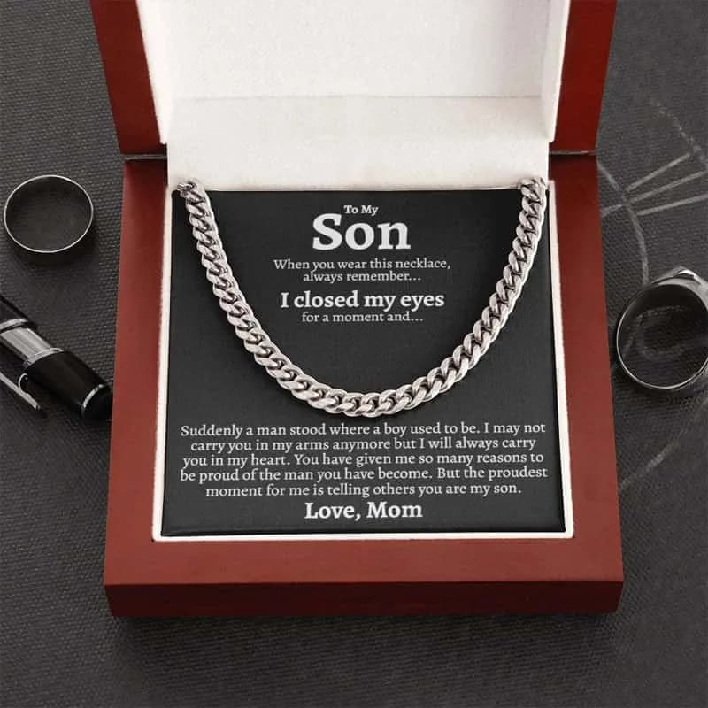 To my Man Necklace