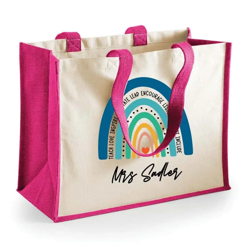 Personalized Teacher Tote Bag