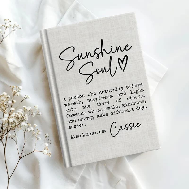 Sunshine Soul Definition Custom Name Journal