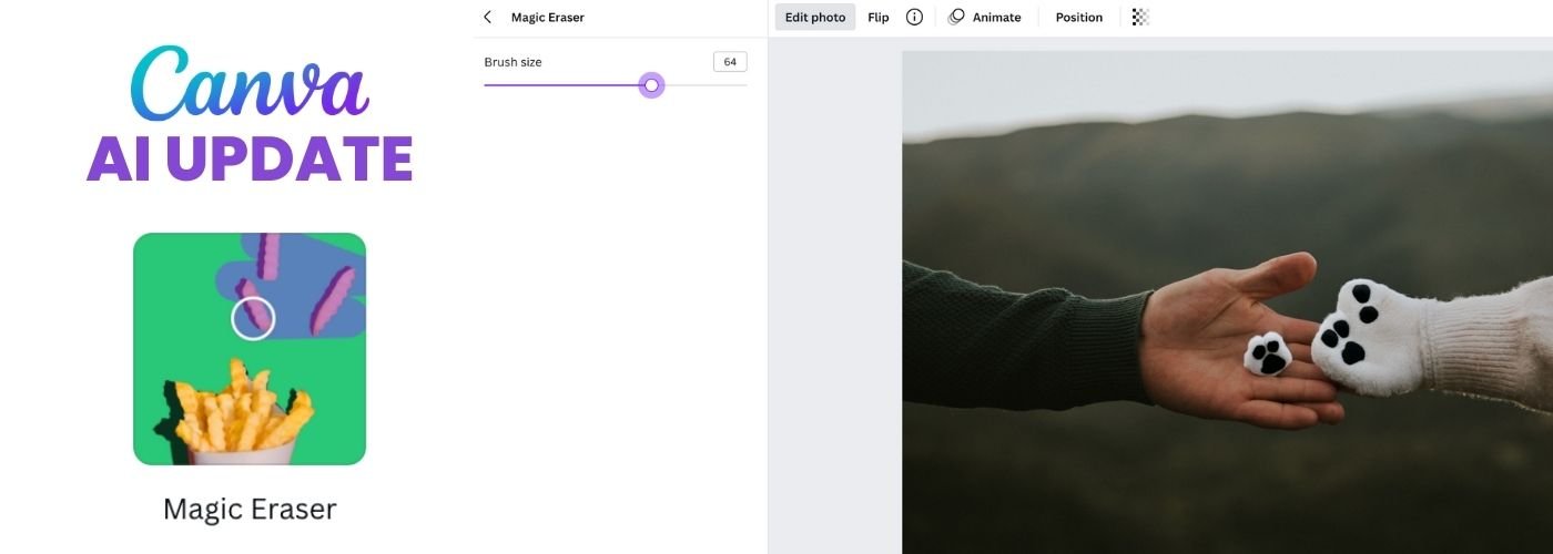 Canva New AI Magic Eraser
